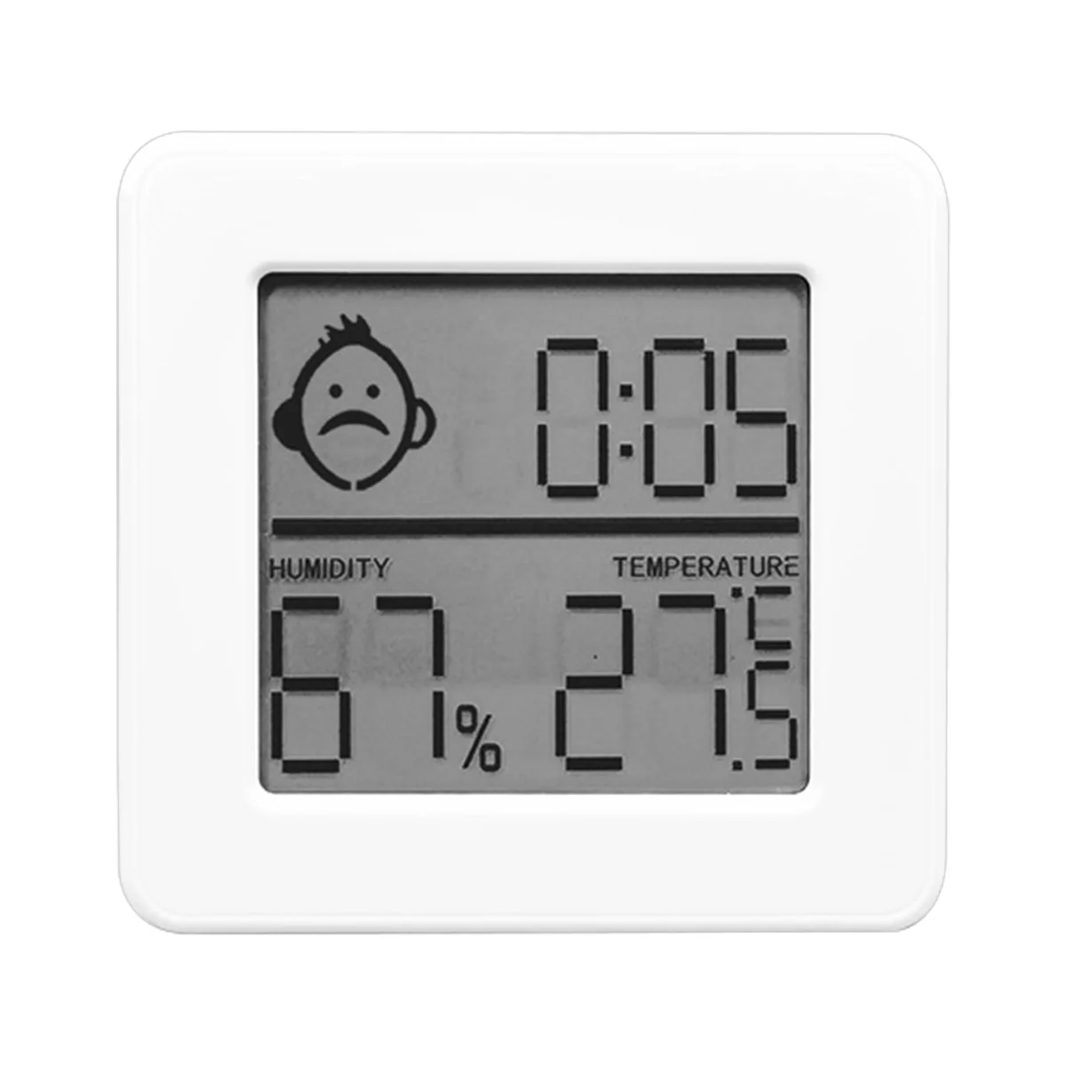

Indoor Thermometer Hygrometer Smart Digital Temperature and Humidity Monitor with Large LCD Display Reusable and Rechargeable