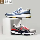 Мужские Ретро спортивные кроссовки Youpin FREETIE 90, повседневная обувь, дышащая сетчатая верхняя противоскользящая и гибкая подошва из ЭВА и резины