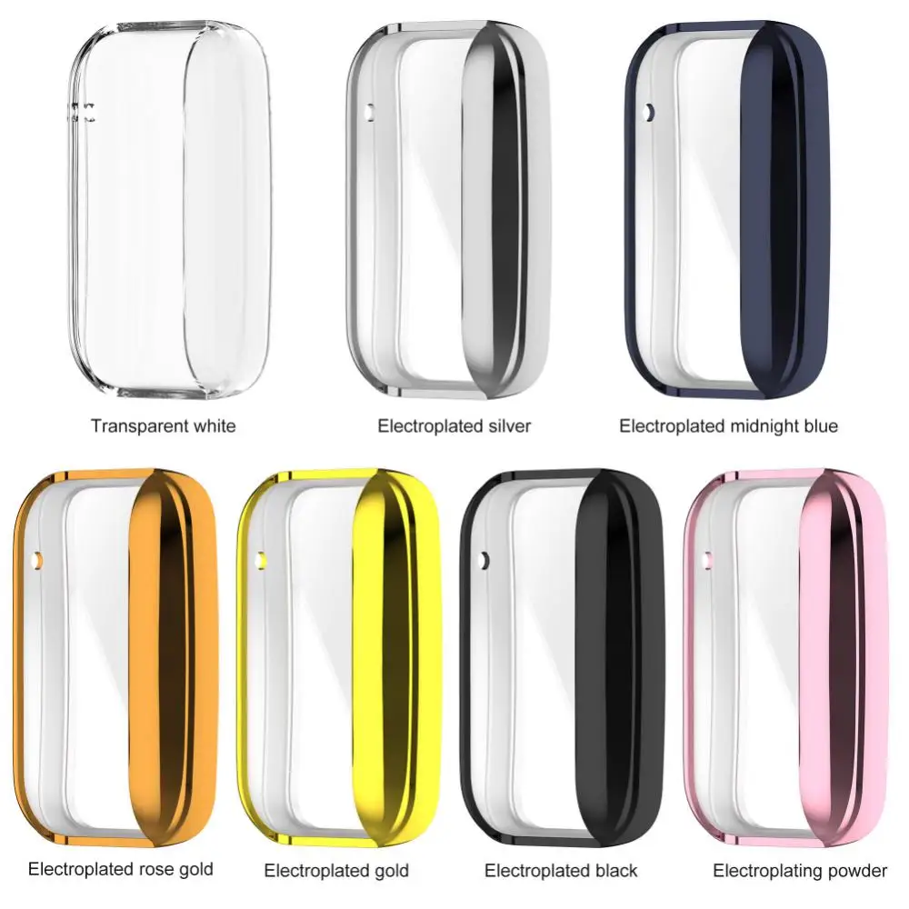 

Electroplating Protective Case Suitable For Xiaomi Mi Band 7 Pro Screen Protector All-inclusive Tpu Plating Protective Shell