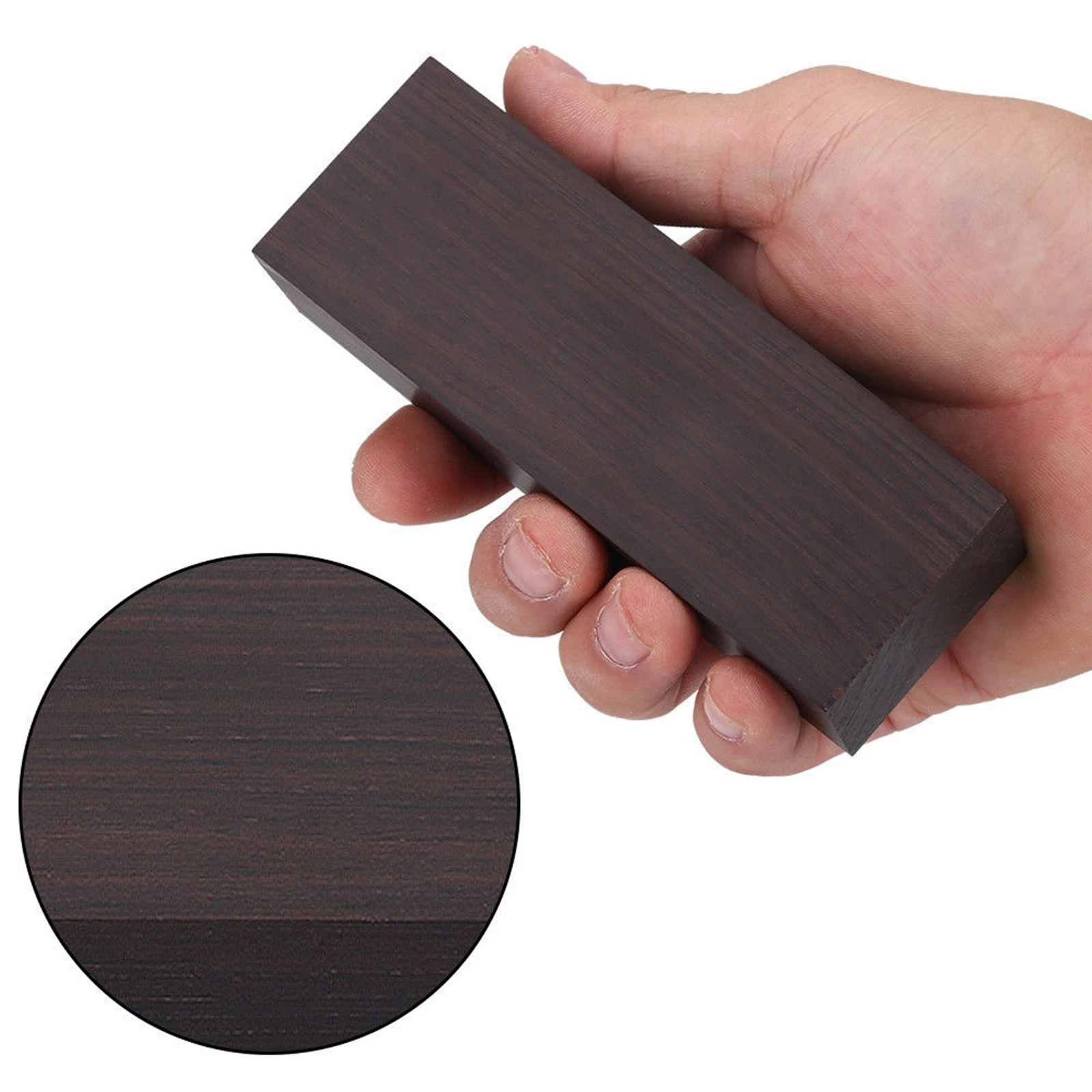 1Pcs DIY knife handle material East Africa ebony Purple sandal wood Multi Size Black wood Various handicraft materials