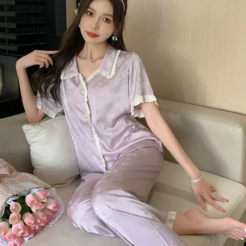 Милая новая корейская стильная одежда с короткими рукавами весенне-летняя