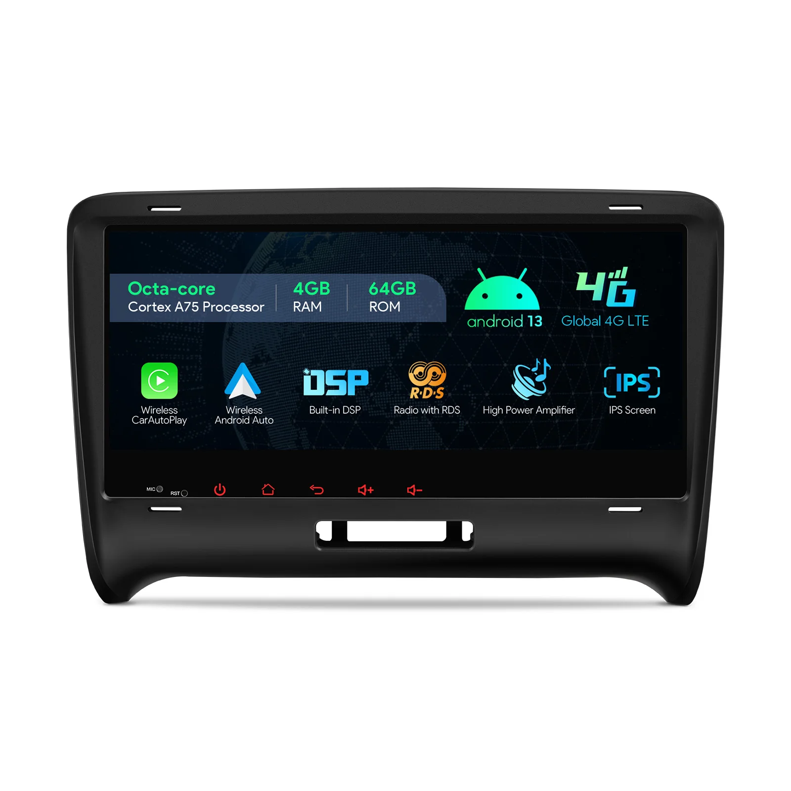 Автомобильный мультимедийный плеер XTRONS на Android 13 восемь ядер экран 8 дюйма для Audi