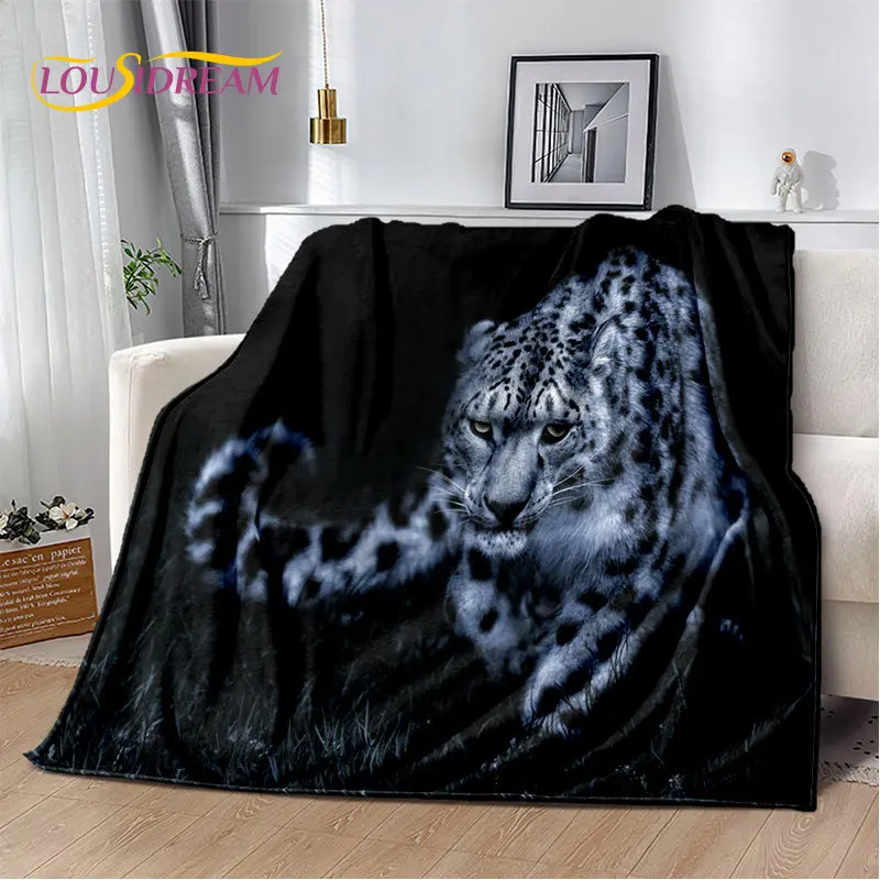 

3D Animal Leopard Cheetah Cartoon Beast Soft Plush Blanket,Flannel Blanket Throw Blanket for Living Room Bedroom Bed Sofa Picnic