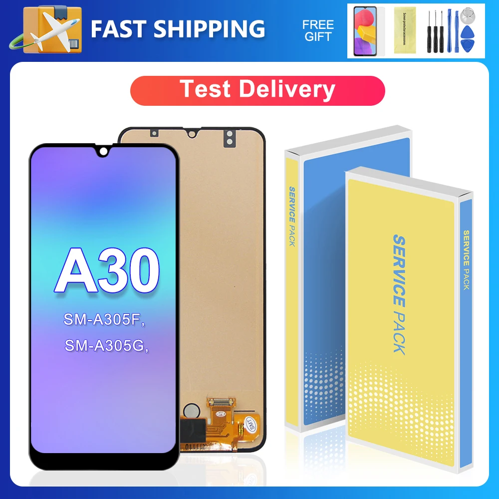 Протестированный размер дисплея Samsung A30 6 4 дюйма с емкостным дигитайзером