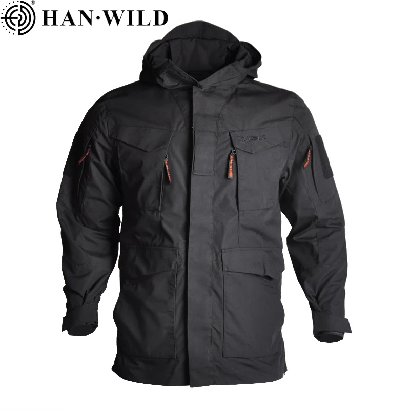 

HAN WILD M65 Jacket Army Fans Combat Men Clothing Hunting Windbreaker Military Jackets Windproof Flight Pilot Coat Hood Jacket