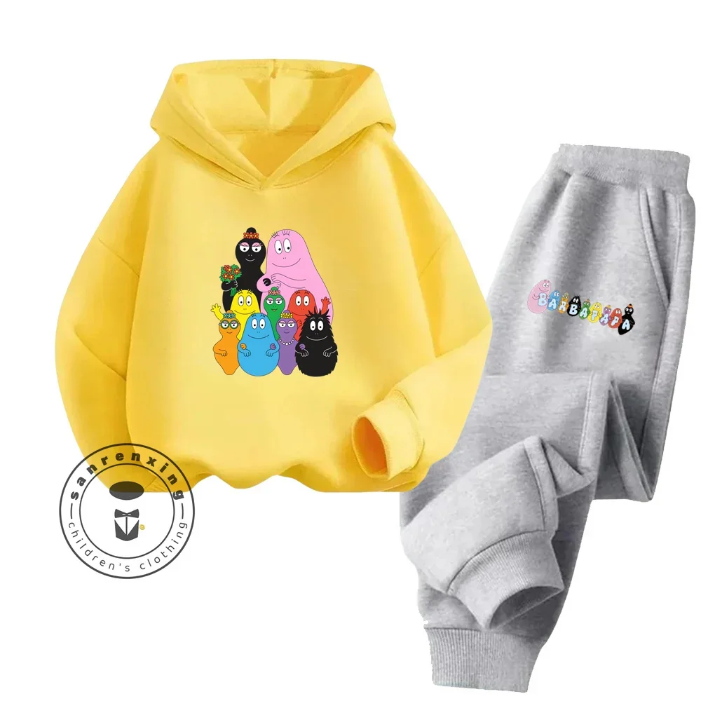 Очаровательный детский комплект с милым принтом Barbarapappa дизайн из хлопка