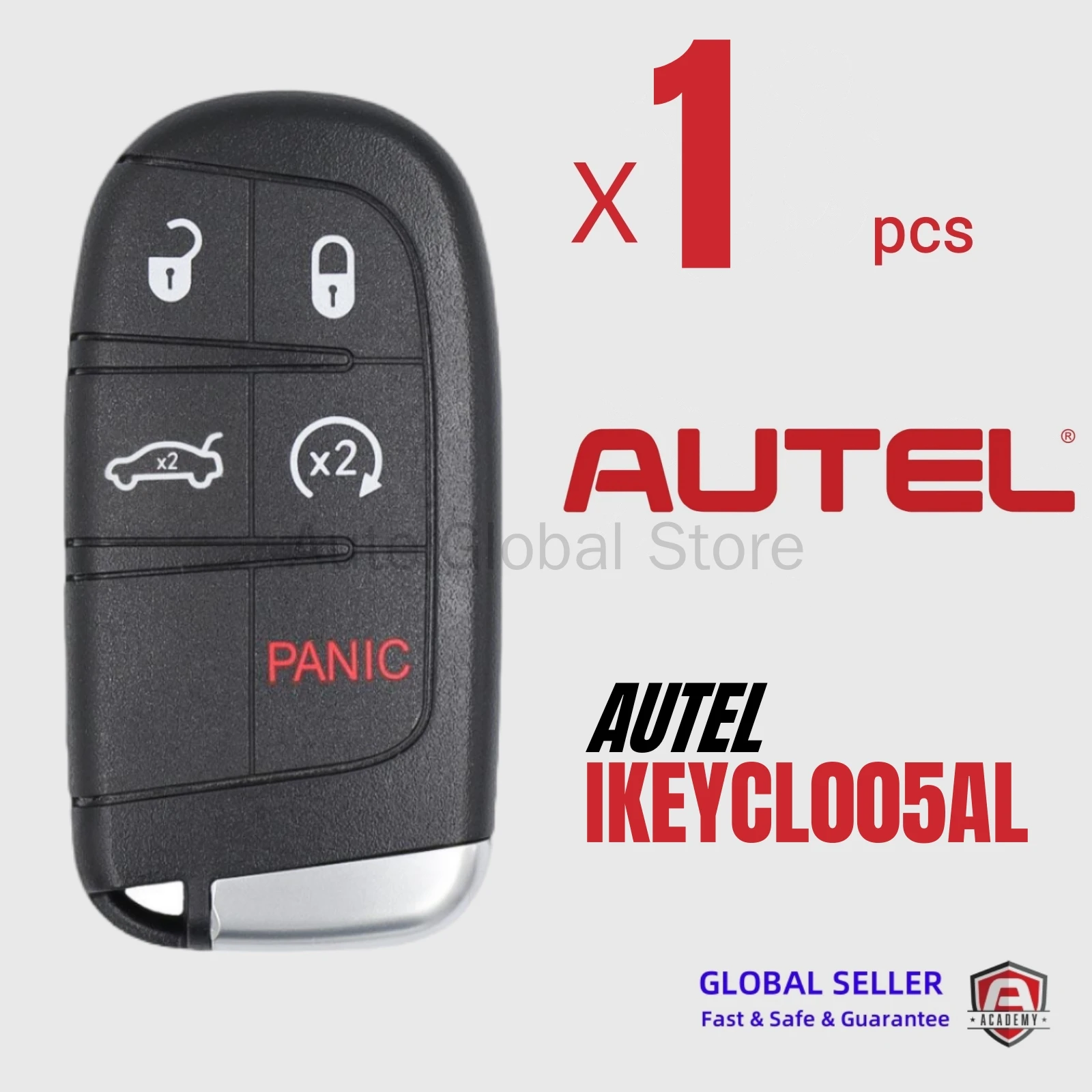 

1 шт. AUTEL CL005AL универсальный смарт-ключ для Chrysler 5 кнопок IKEYCL005AL для смарт-ключа Autel для KM100 IM508 IM608