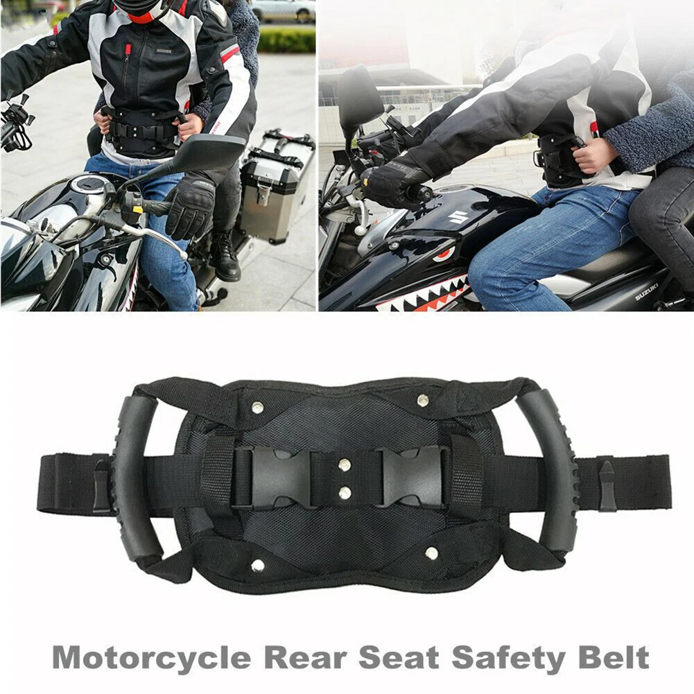 

New Practical Safety Belt Parts Accessories Armrest Back Seat Black Fittings Grab Motorcycle Non-slip Passenger