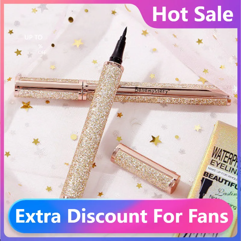 

Горячая Распродажа водостойкая жидкая подводка для глаз с изображением звездного неба, набор черной подводки для глаз, красивый макияж для ...