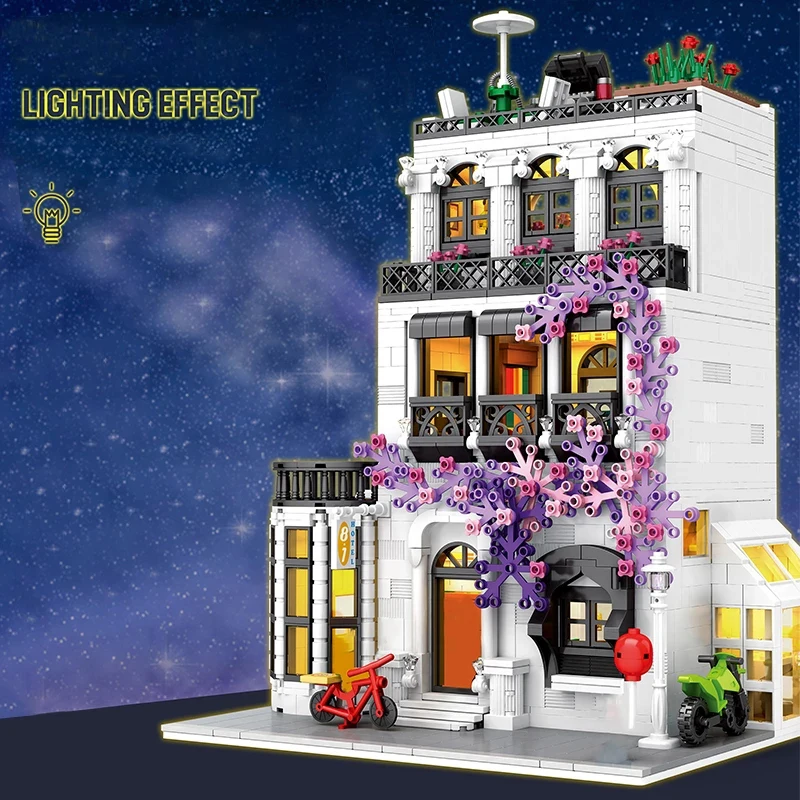 Креативный Европейский сад цветок улица вид города модель дома строительные