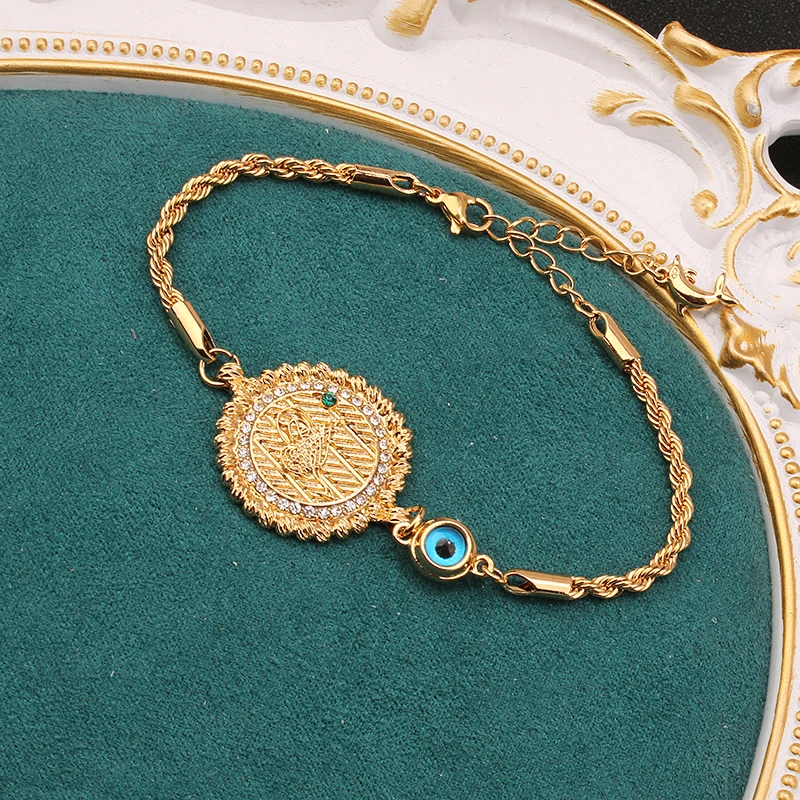 Новинка лидер продаж витая Цепочка турецкий браслет с монетами для женщин