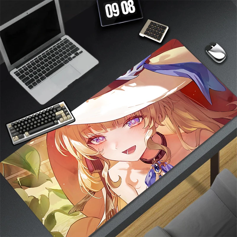 Аксессуары для компьютерных игр милый коврик мыши офисный ПК Wuthering Waves Phoebe