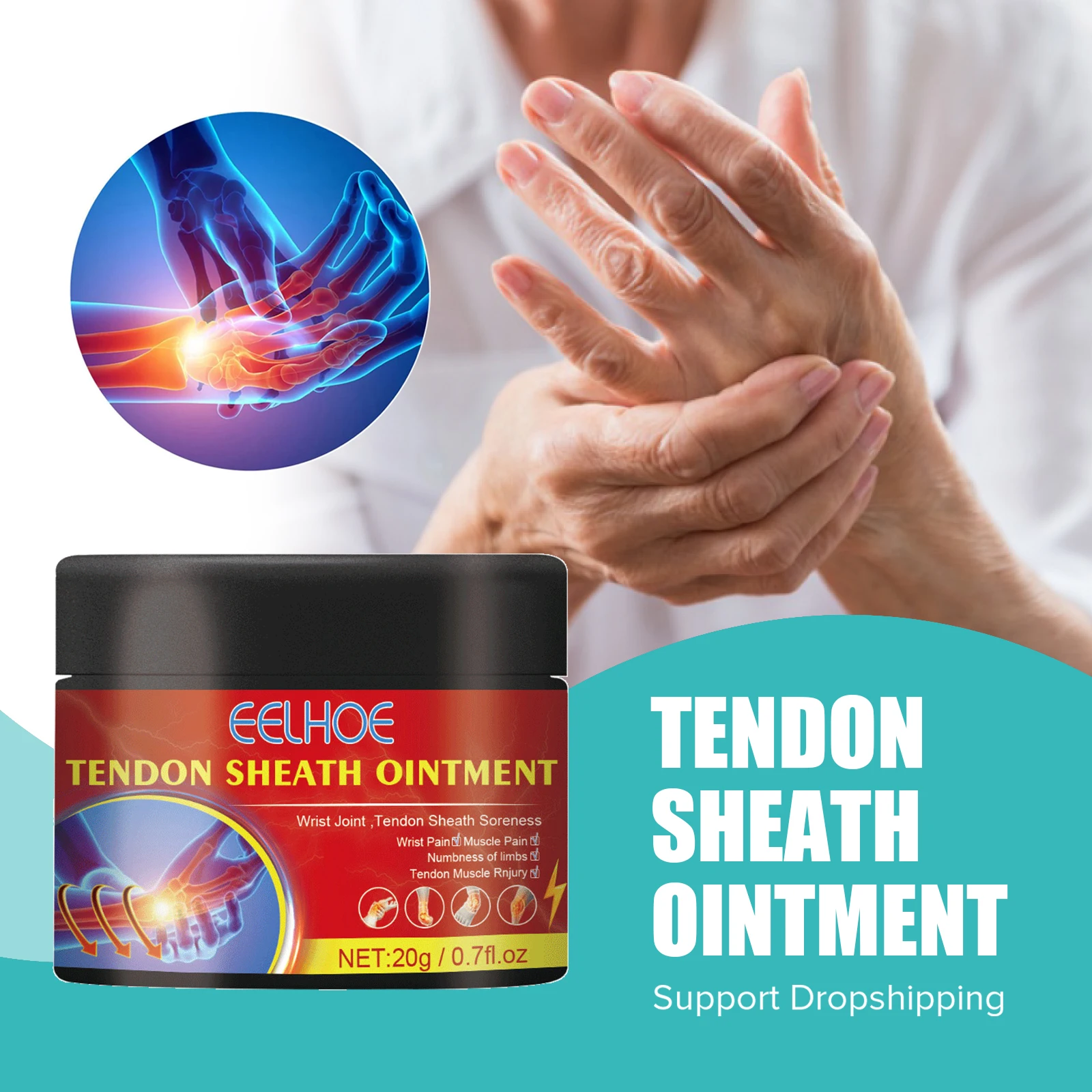 

Мазь для артрита, теносиновит, для лечения большого пальца, облегчение боли, крем, мышечный отек, забота о здоровье, сухожилия, оболочка, крем для боли в запястье