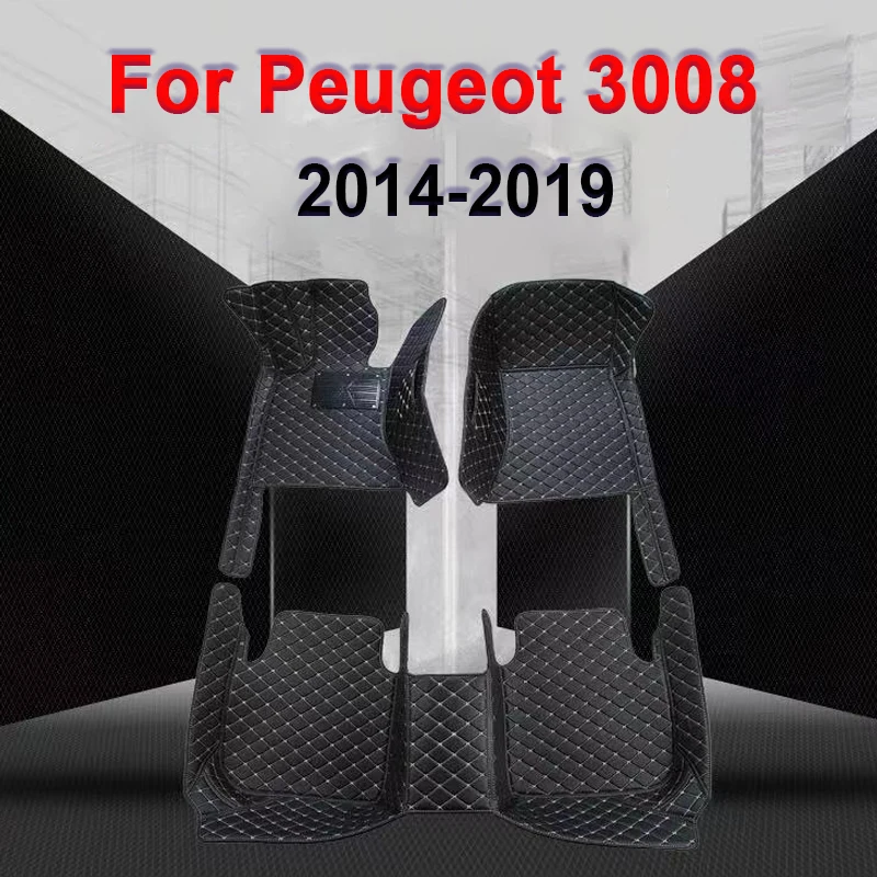 

Car floor mats for PEUGEOT 3008 2014-2019 Custom auto foot Pads automobile carpet cover car accessories
