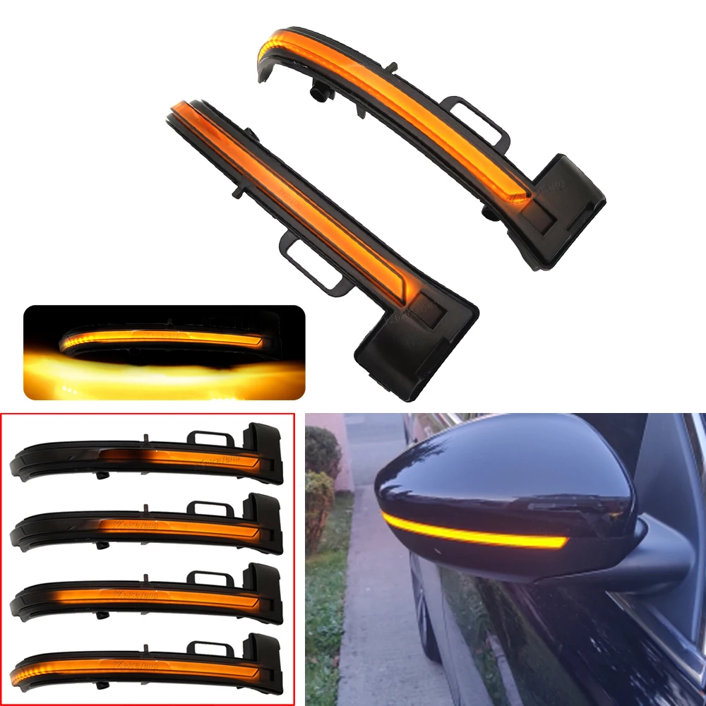 

1Pair For Peugeot 308 2013 2014 2015 2016 2017 2018 2019 Rearview Mirror Sequential Lamp LED Dynamic Turn Signal Light Car Parts