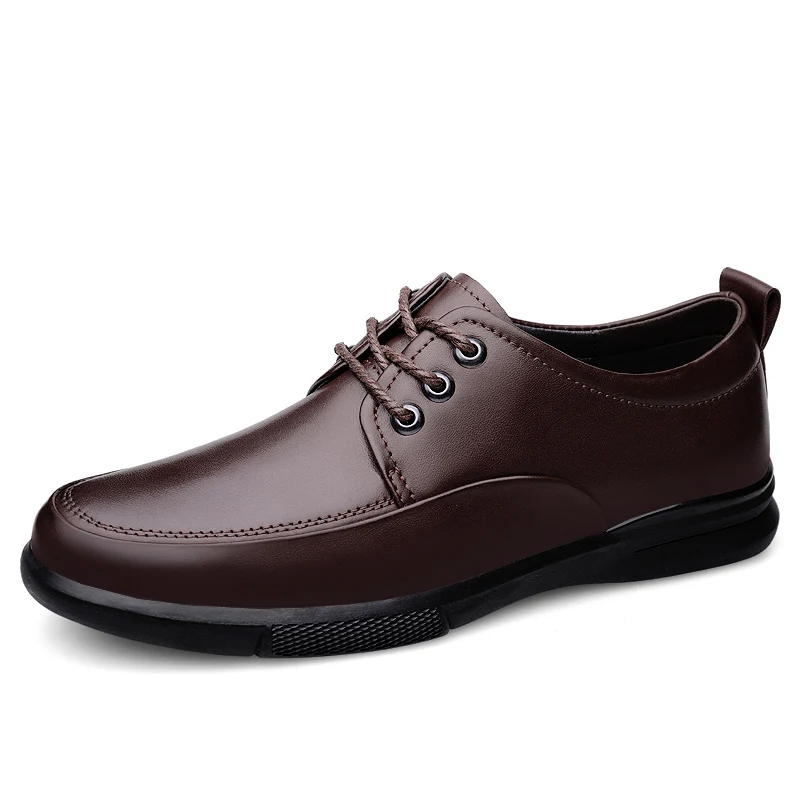

Мужские классические туфли из мягкой кожи, коричневые деловые туфли оксфорды, офисная обувь, большие размеры 37-46, весна-осень 2022