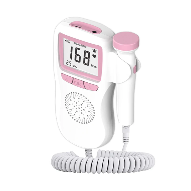 

Ultrasound Doppler Fetal Portable Pregnant Baby Women Heart Rate Monitor 2.5mhz Pregnancy Meter Probe Sound Detector Household