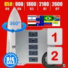 Пятиполосный усилитель сотовой связи, усилитель сигнала LTE, репитер 850 900 1800 2100 2600 МГц, диапазон 5 8 3 1 7, Израиль, Нигерия, Латинская Америка