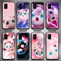 pokemon jigglypuff phone case for samsung galaxy a52 a21s a02s a12 a31 a81 a10 a30 a32 a50 a80 a71 a51 5g