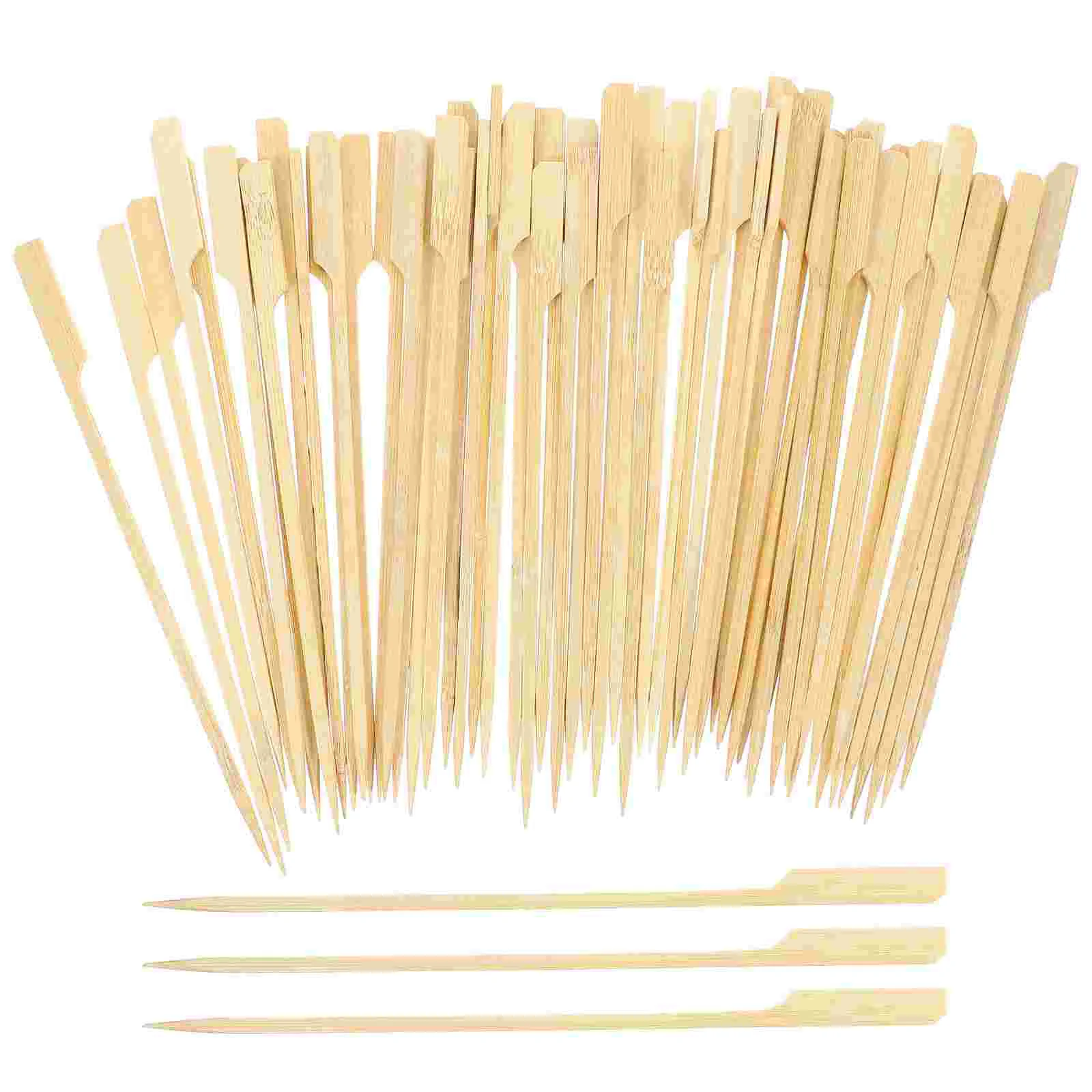 

Sticks Skewer Barbecuedisposable Picks Fruitparty Dessert Outdoor Portable Wooden Cocktail Camping Skewers Toothpicks Barbeque