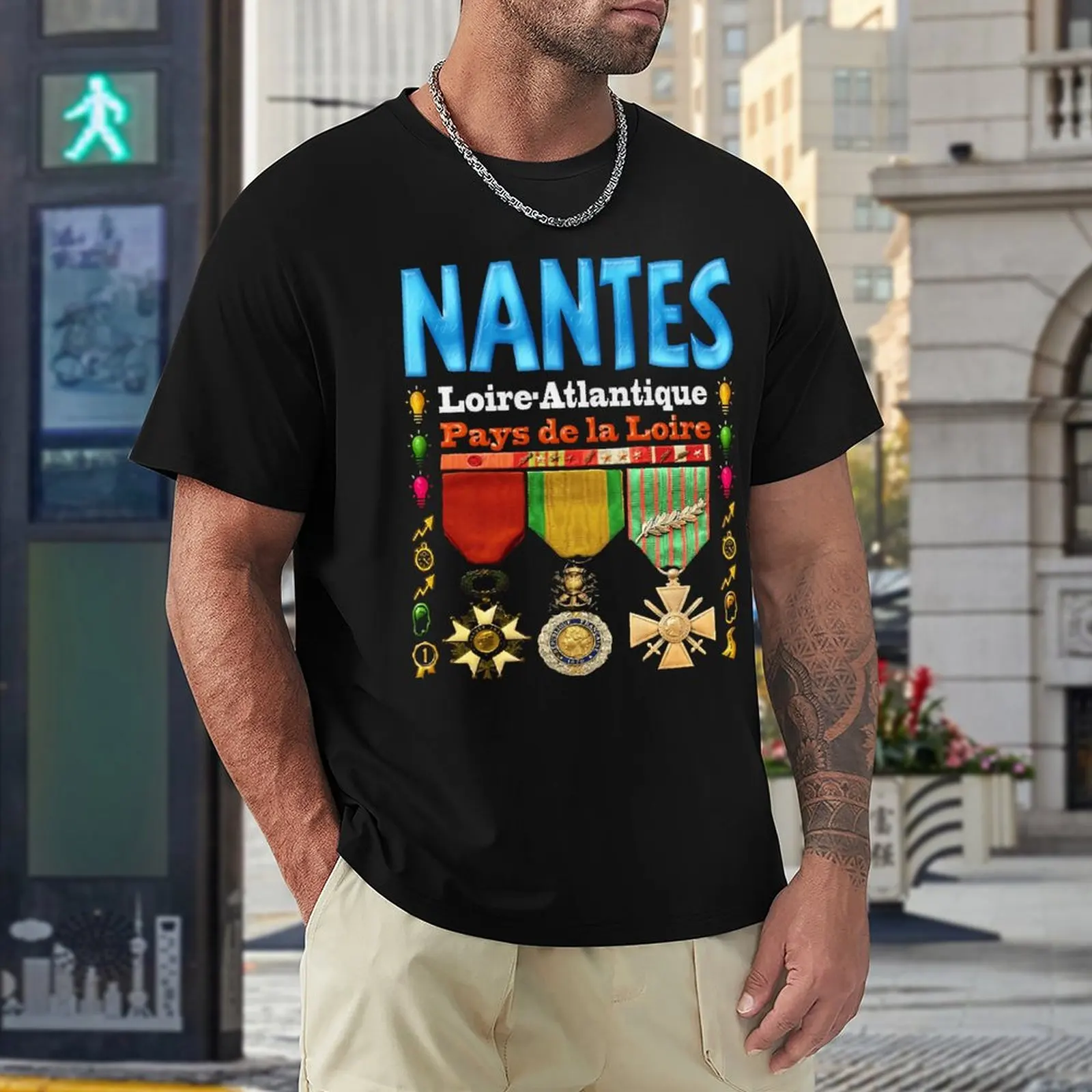 

Забавная футболка Nantes, Луара и страны Луара, смешная футболка, свежее движение, забавная Новинка для соревнований по активности, США, размер