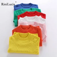 rinilucia 2022 baby toddler girls sweaters tops spring autumn long sleeve solid knitted kids sweater for girl childrens clothes