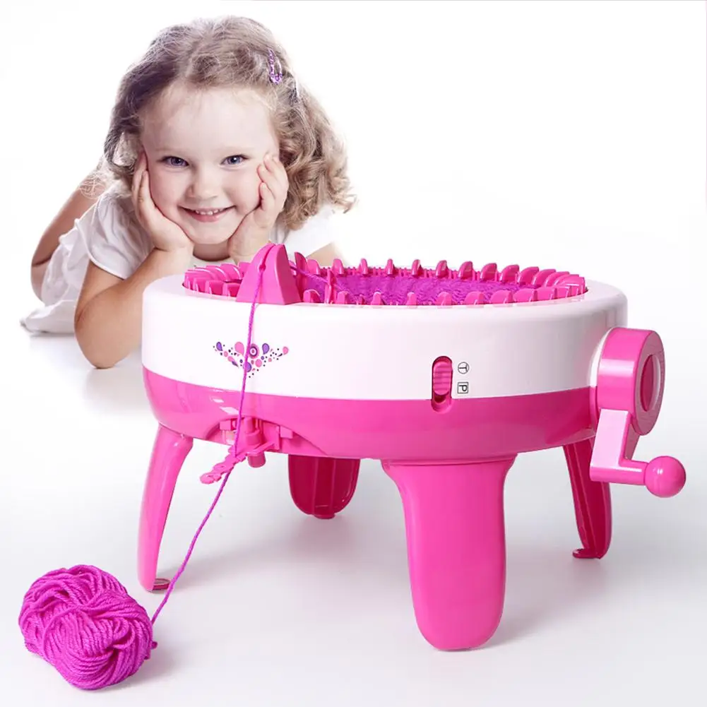 

DIY Plastic Handmade Wool Knitting Machine Creative Children Educational Toys for Kids Adults Beginners Gadgets