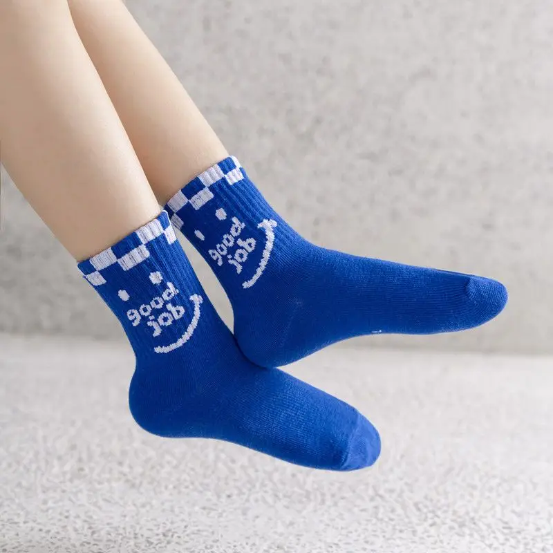 Детские носки Klein синие для мальчиков и девочек новинка весны осени хлопковые