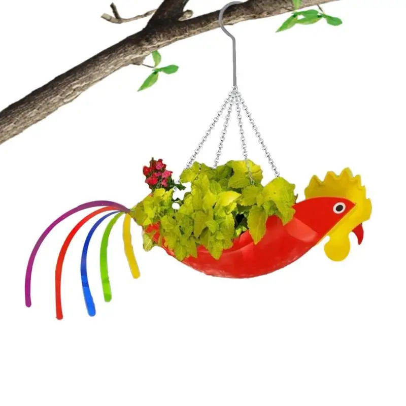 

Горшок для летающих цветов, яркий Яркий держатель для цветных растений, для попугаев или плантатора для бонсай