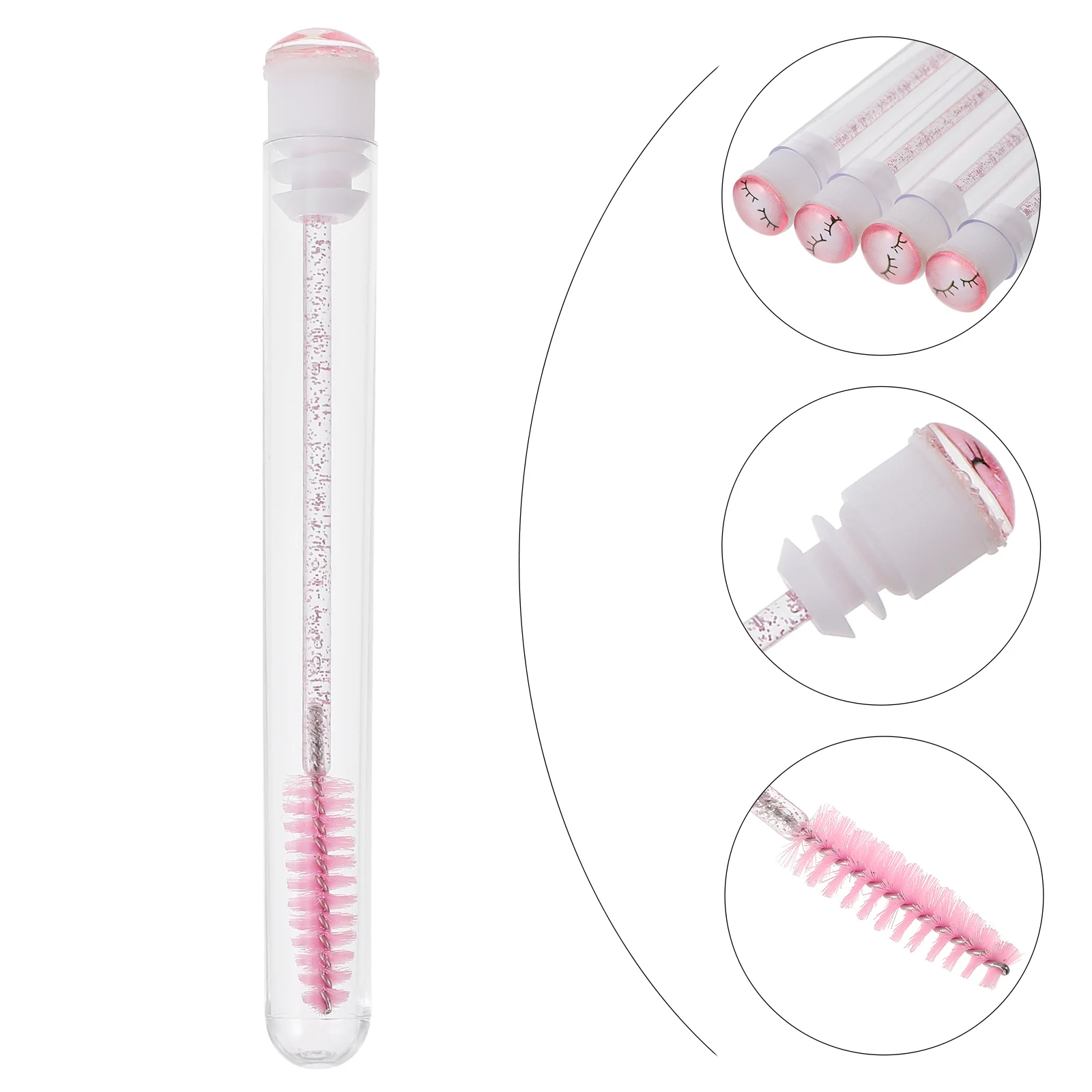 

Brushes Eyelash Mascara Tube Brush Disposable Wands Eyebrow Women Container Cap Glitter Makeup Woman Kits Eye Lashes Extension