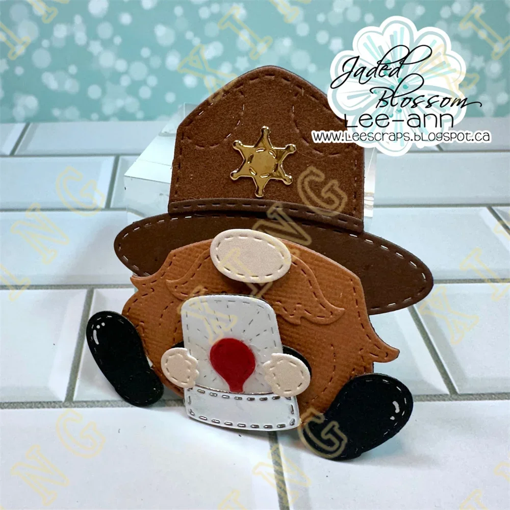 Новое поступление металлические штампы и Gnome Police Add Ons Gnomeland Security для скрапбукинга