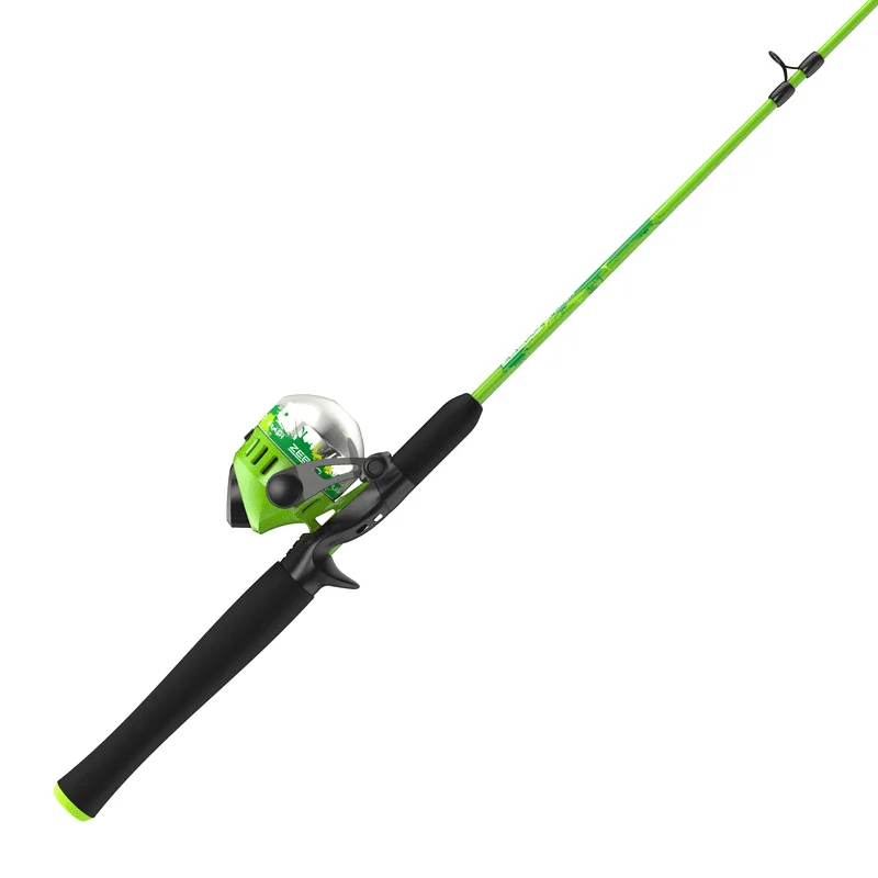 

Spincast Reel and Fishing Rod Combo, 6-Foot 2-Piece Fishing Pole, Size 30 Reel, Changeable Right- or Left-Hand Retrieve, Pre-Spo