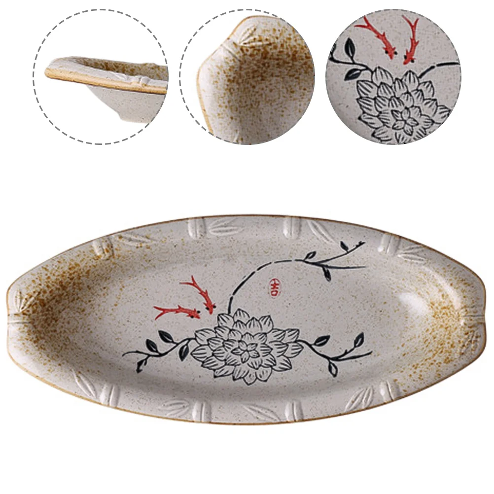 

Plate Servingfish Dish Restaurant Platter Steamerchip Boxes Pastry Tray Home Snack Steamed