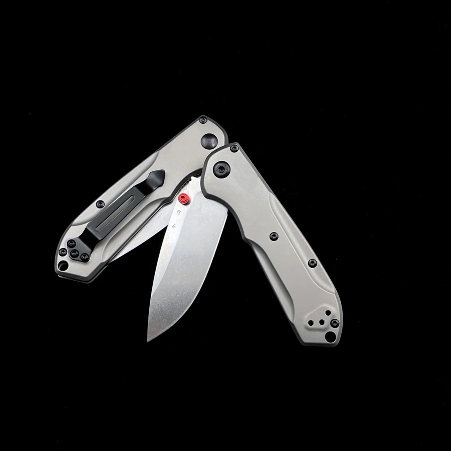 Outdoor Camping BM 565 Folding Knife Titanium Alloy Handle  High Quality Safety Defense Pocket Knives EDC Tool
