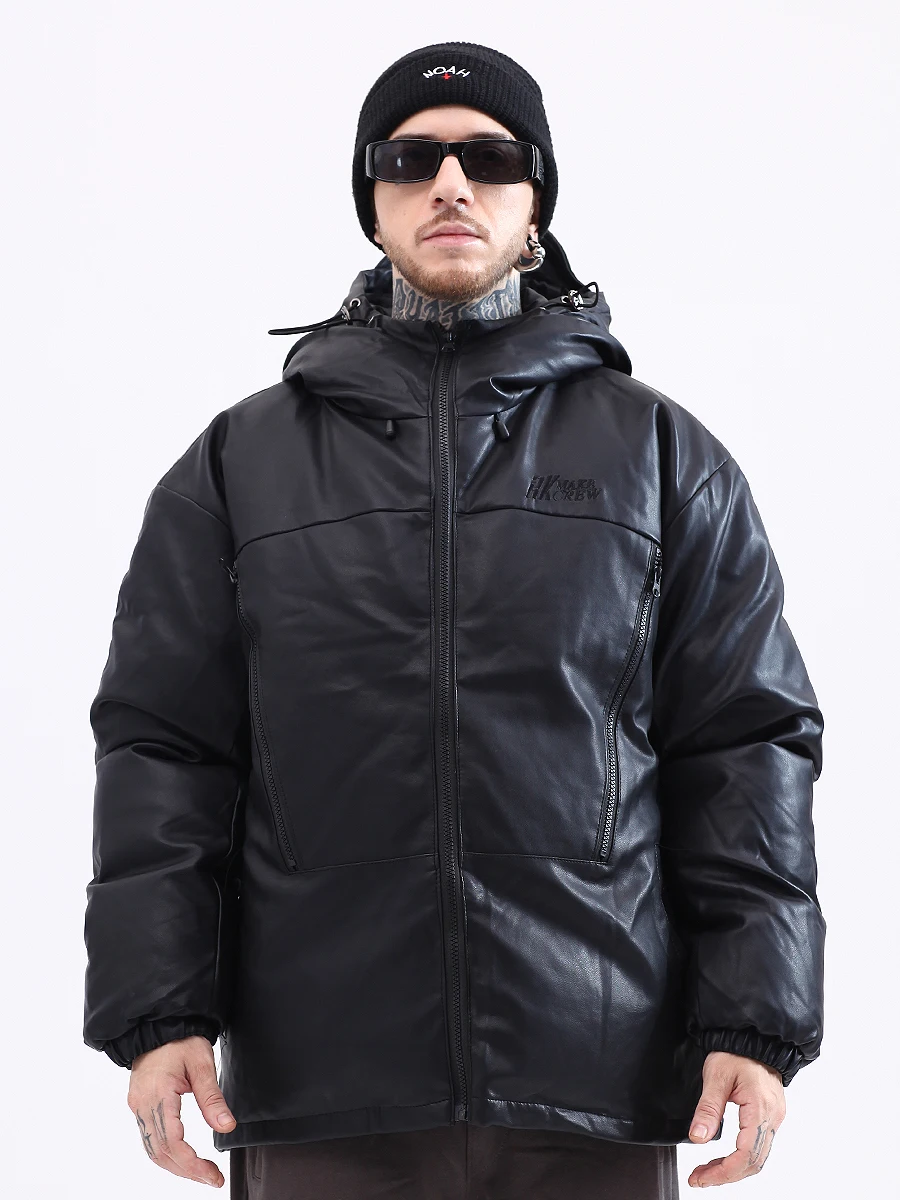 Mens Winter Parka Jacket Streetwear Outwear Harajuku Padded Jacket Hooded Loose Warm Coat Unisex puffer jacket