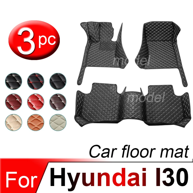 

Custom Made Leather Car Floor Mats For Hyundai I30 2009 2010 2011 2012 2013 2014 2015 Carpets Rug Foot Pads Accessories