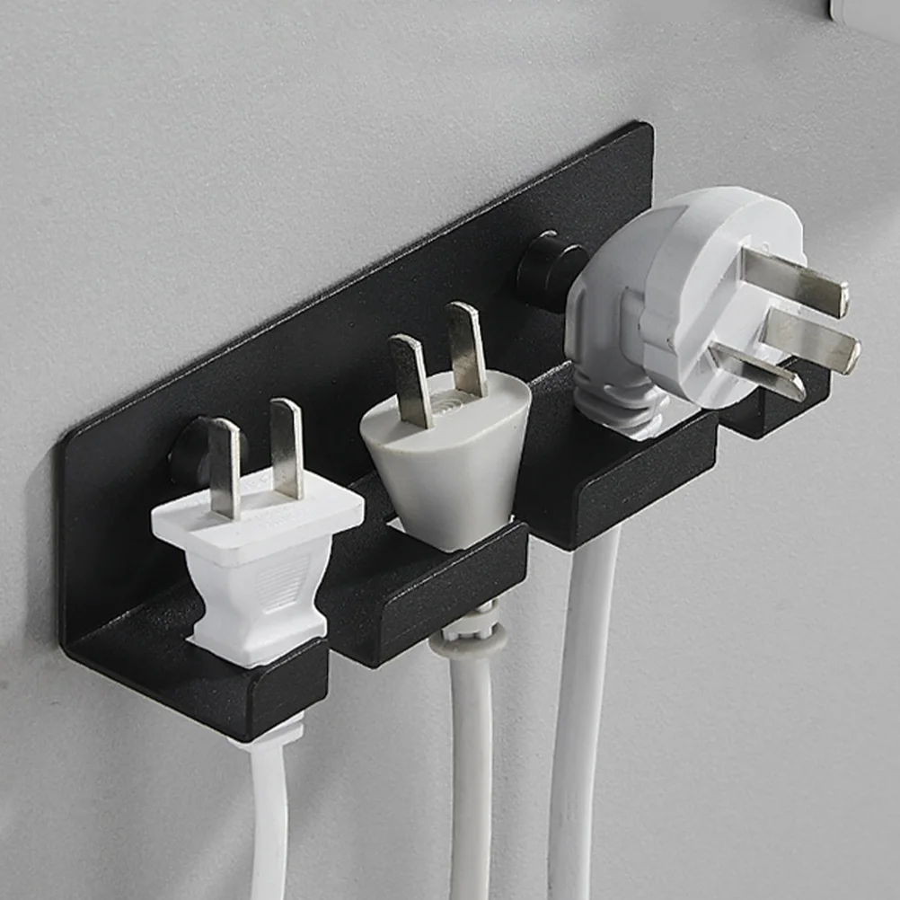 

Wall-mounted Storage Hook Plug Hanger Cable Hook Multifunctional Plug Hook for Home