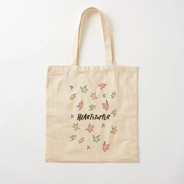

Heartstopper Cotton Canvas Bag Fabric Grocery Foldable Women Ladies Fashion Unisex Shoulder Bag Travel Designer Printed Tote
