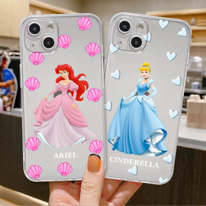 

Transparent Soft Conch Princess Cover For iPhone 12 8 Plus 7 X 14 13 Pro Max 11 XR XS 5 SE2022 SE 5S SE2 6S Mini