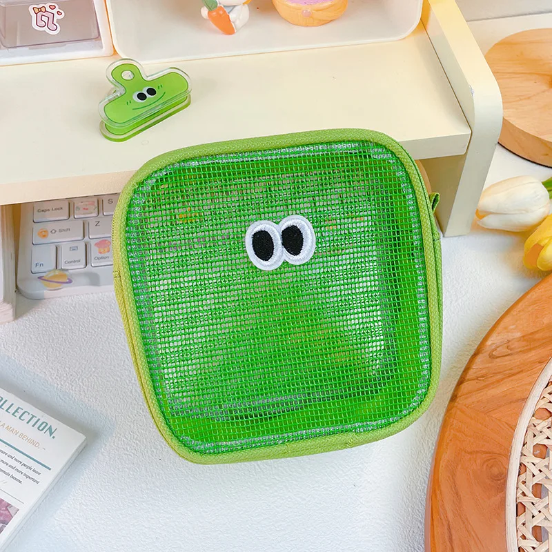 

Large Eye Mesh Storage Bag Travel Transparent Portable Wash Bag Large Capacity Storage Bag Bedroom Supplies Sorting Bag