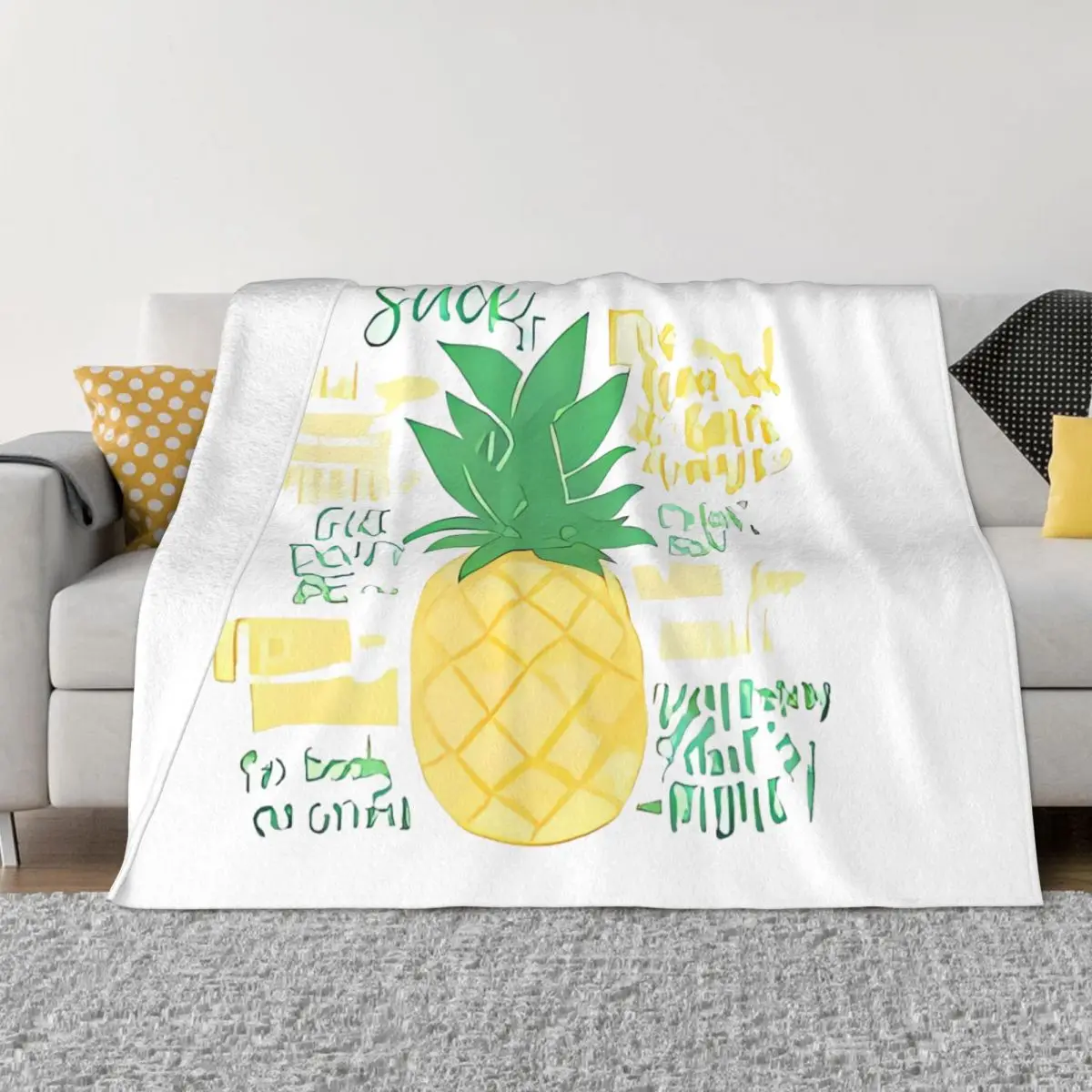 

Psych Quotes Blanket Bedspread Bed Girl Sofa Cover Baby Blanket Anti-pilling Microfibers Non-stick Washable Harajuku Minimalist