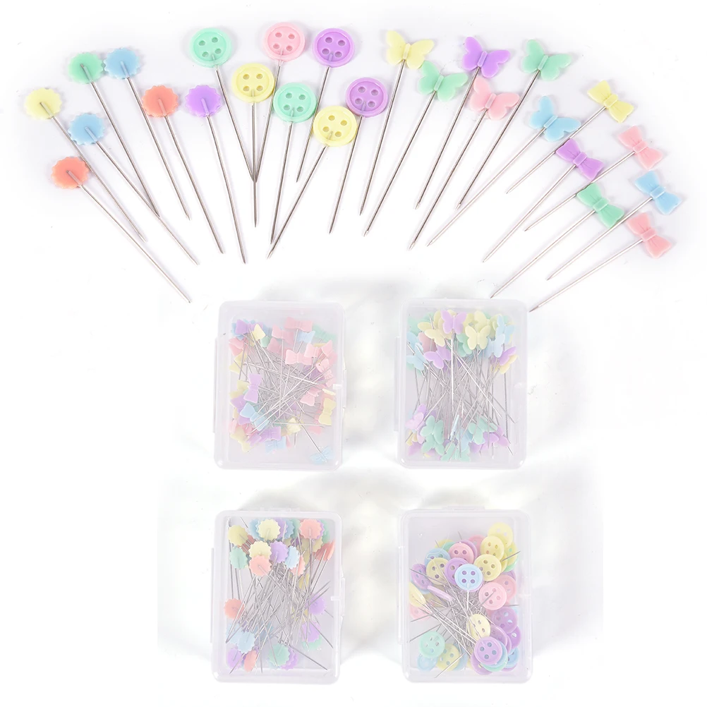 

50pcs Patchwork Needle Craft Flower Button Head Pins Embroidery Pins For Diy Quilting Tool Sewing Accessories