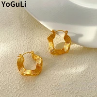 fashion jewelry geometric earrings popular design hot selling golden plating exaggerated drop earrings for girl lady gifts
