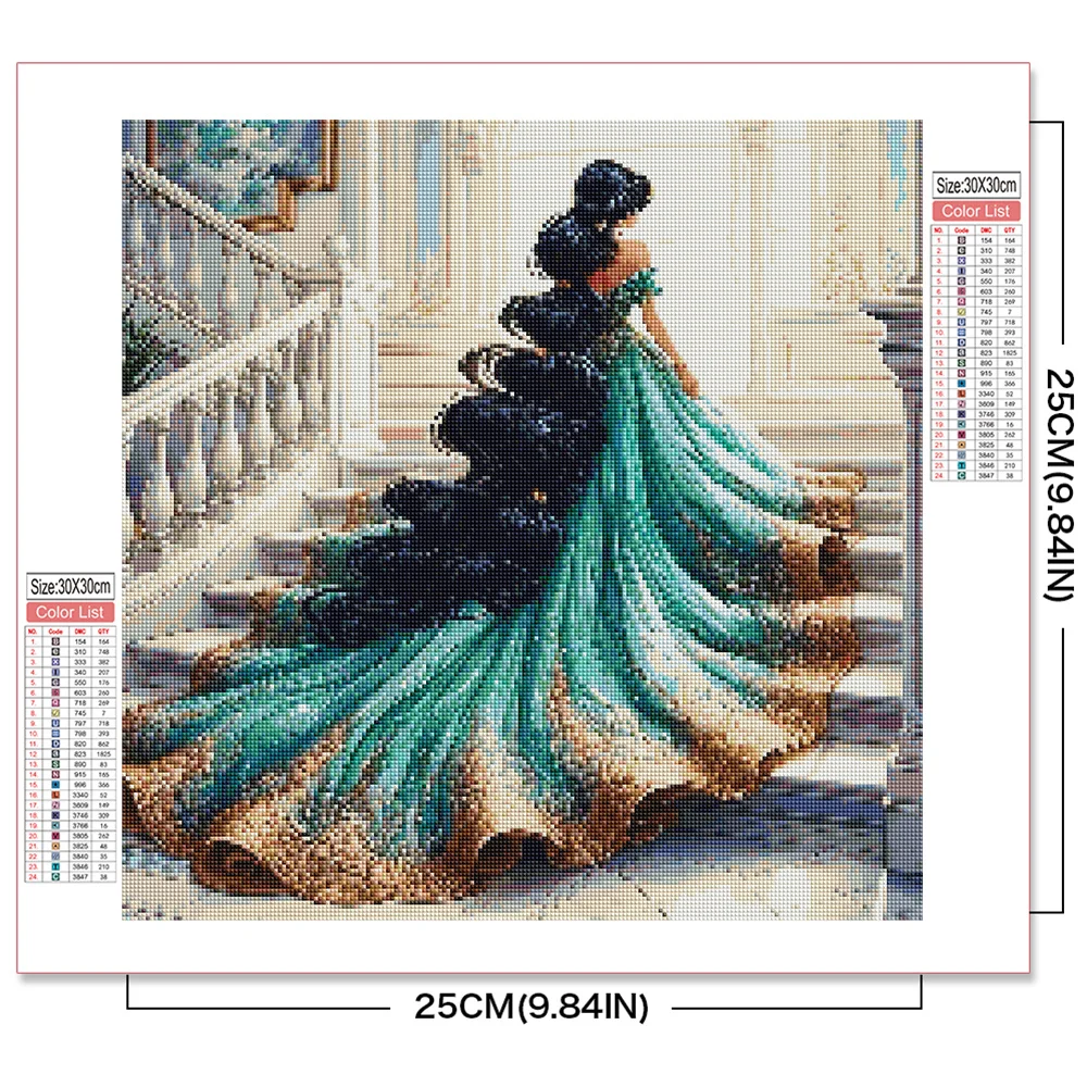 Набор Алмазной Живописи Принцессы Диснея Жасмин Золушка Полная Дрель Мозаика Со