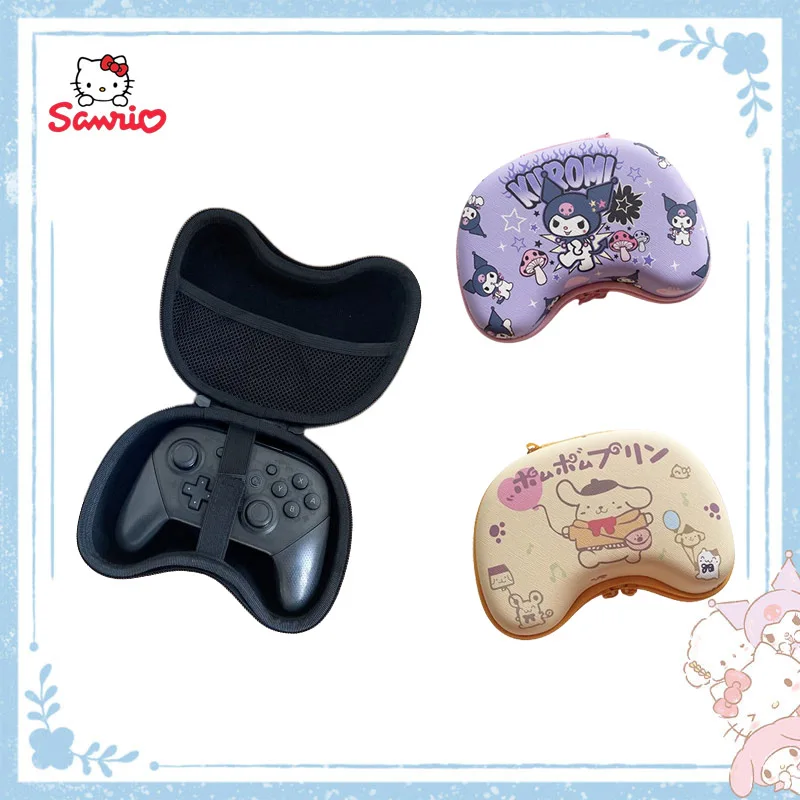 

Kawaii Sanrio Cinnamoroll Kuromi Purin Dog Cartoon The New Switch Pro Gamepad Storage Bag Portable Dust-Proof Digital Supplies