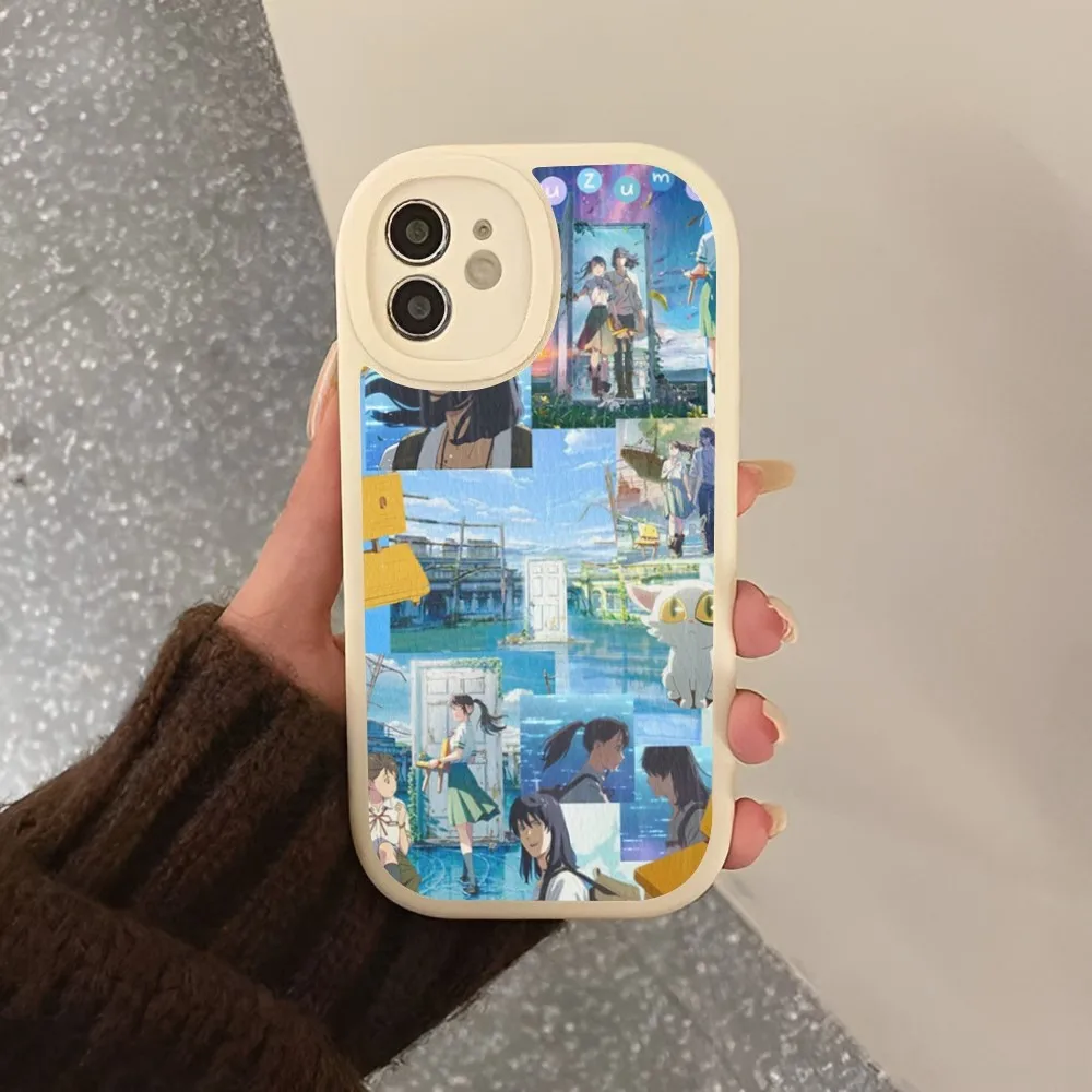 Suzume Anime Phone Case Hard Leather For iPhone 14 13 12 Mini 11 14 Pro Max Xs X Xr 7 8 Plus 6 6s