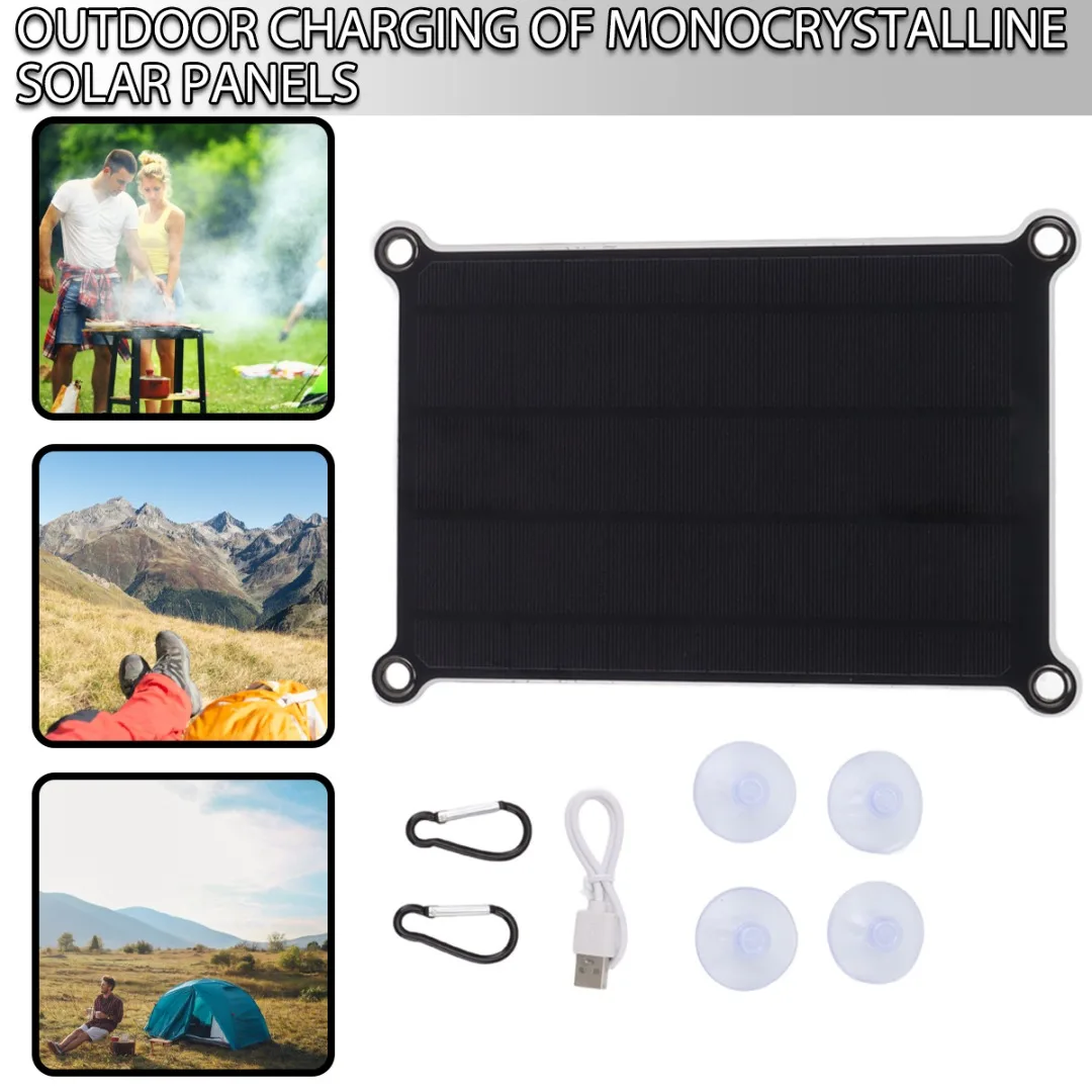 10W 5V Solar Panel Charging Waterproof Portable Solar Panel For Most Cameras Handheld Game Consoles Gate Wireless Doorbell