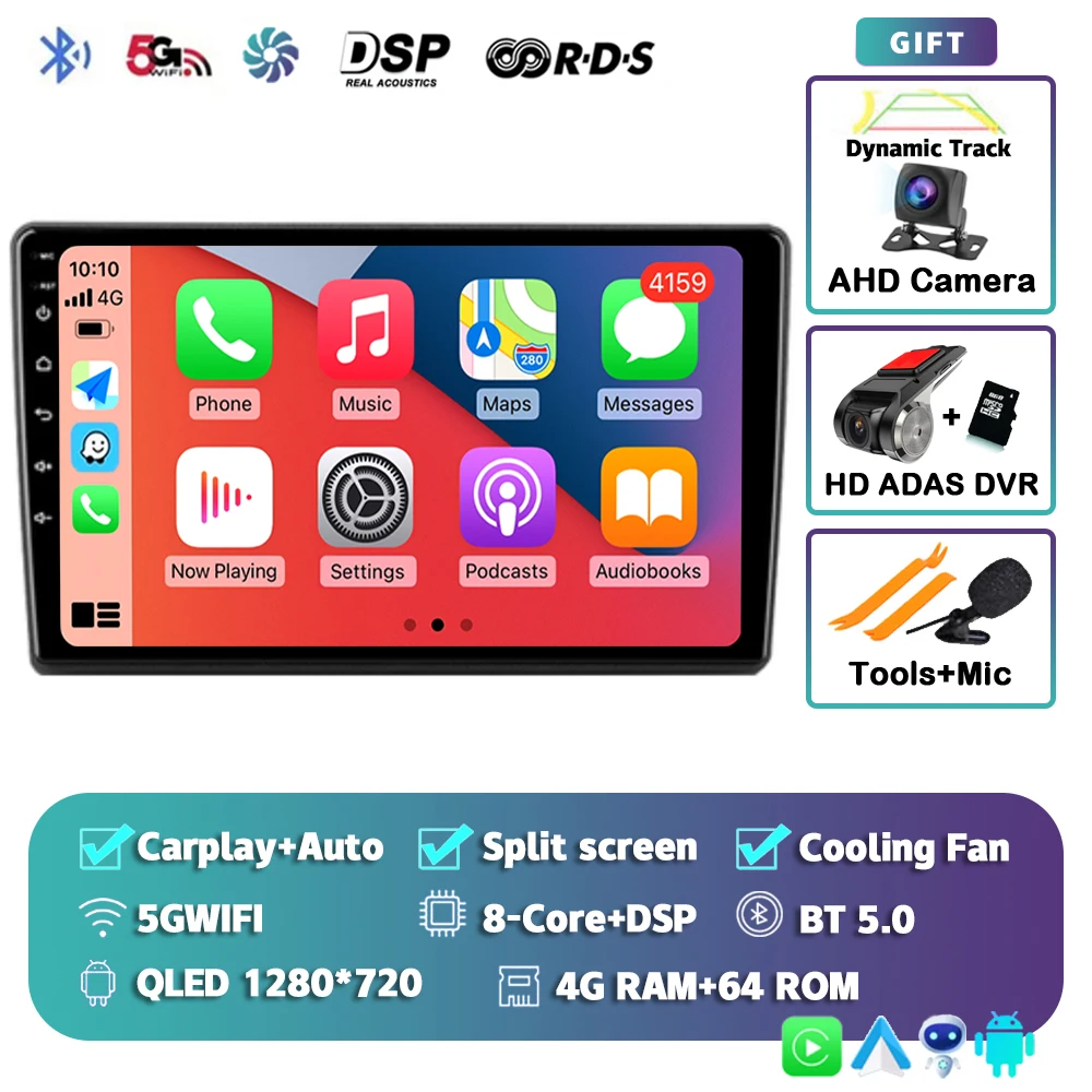 

Android 14 Carplay Auto для Kia Ceed ED 2006 2007 2008 2009 2010 2011 2012 Автомобильный радиоприемник Мультимедийный плеер Видео Стерео WIFI + 4G DSP