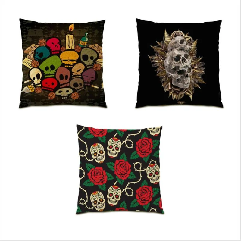 

Decoration Home Colorful Pillow Cover Polyester Linen Throw Pillow Covers Living Room Decoration Bed Cushion Cover Sofa E0454