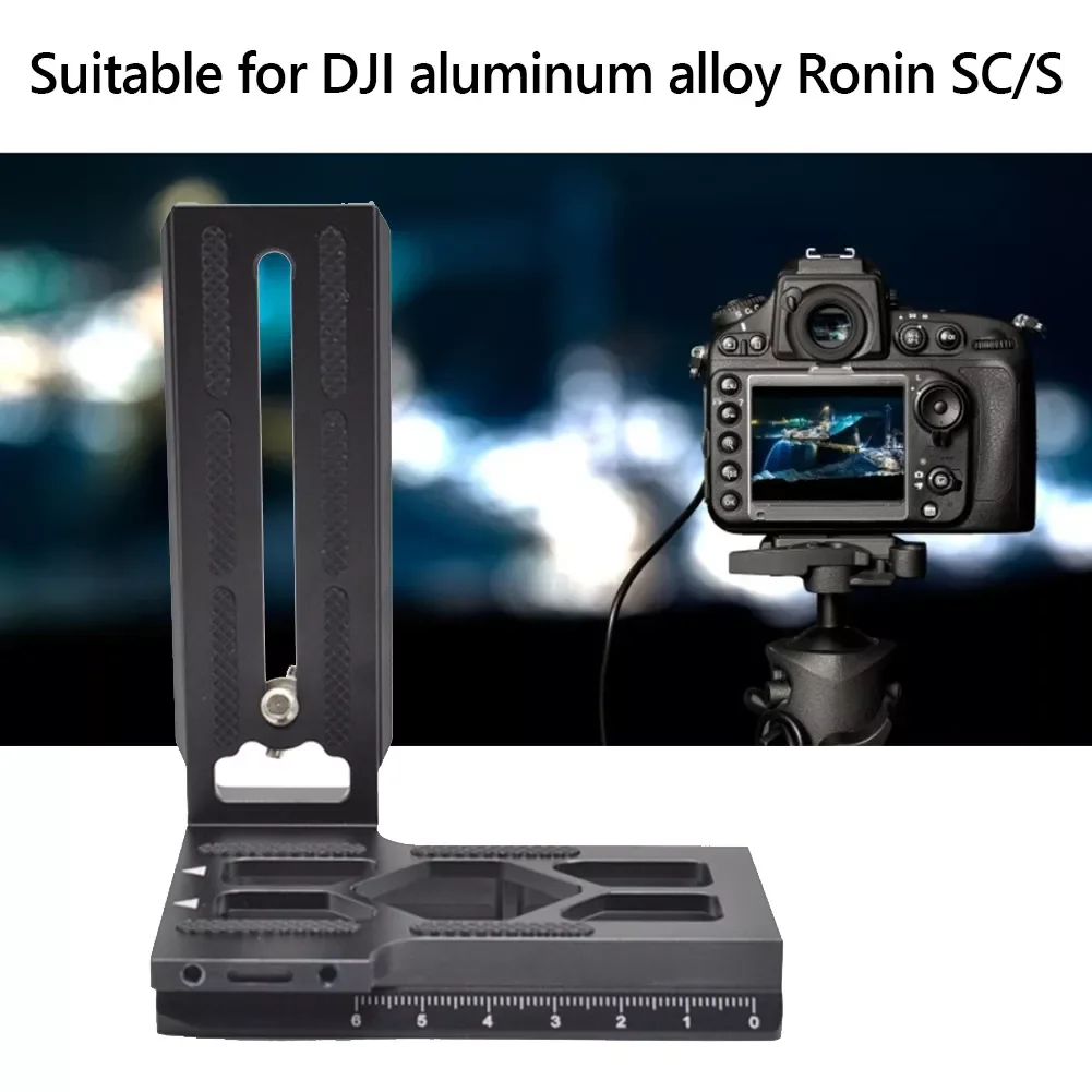 

Черный Кронштейн из алюминиевого сплава, быстросъемная пластина для камеры DJI Ronin S SC Gimbal, вертикальный стабилизатор, аксессуары